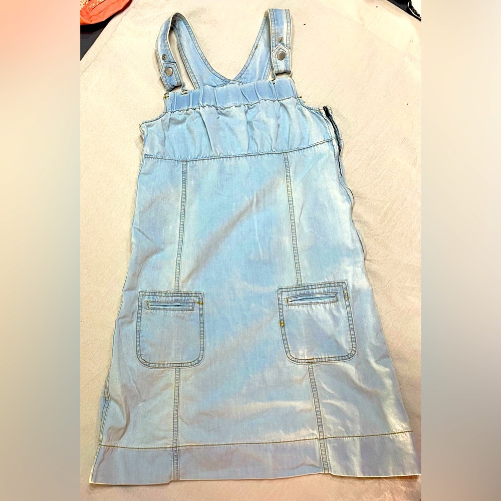 European denim overall sundress. Size 38
